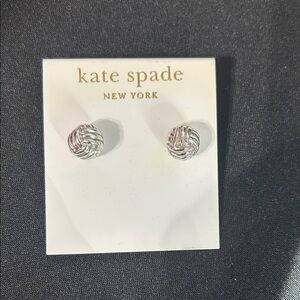 kate spade Silver Knot Earrings